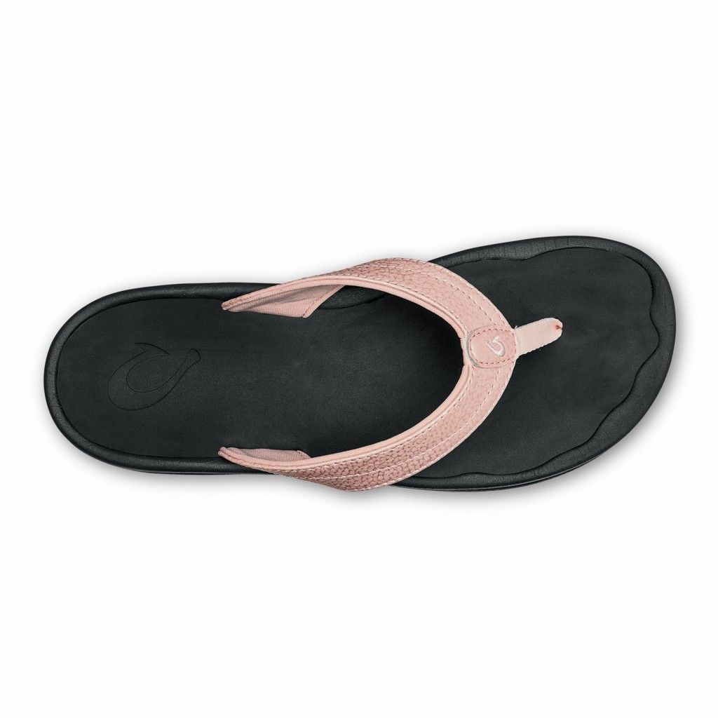 Olukai Women's Ohana Flip Flop - Petal Pink / Black US219-754